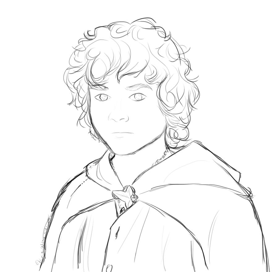 Frodo Deviantart Draw Frodo Sketch by Kalietha on DeviantArt
