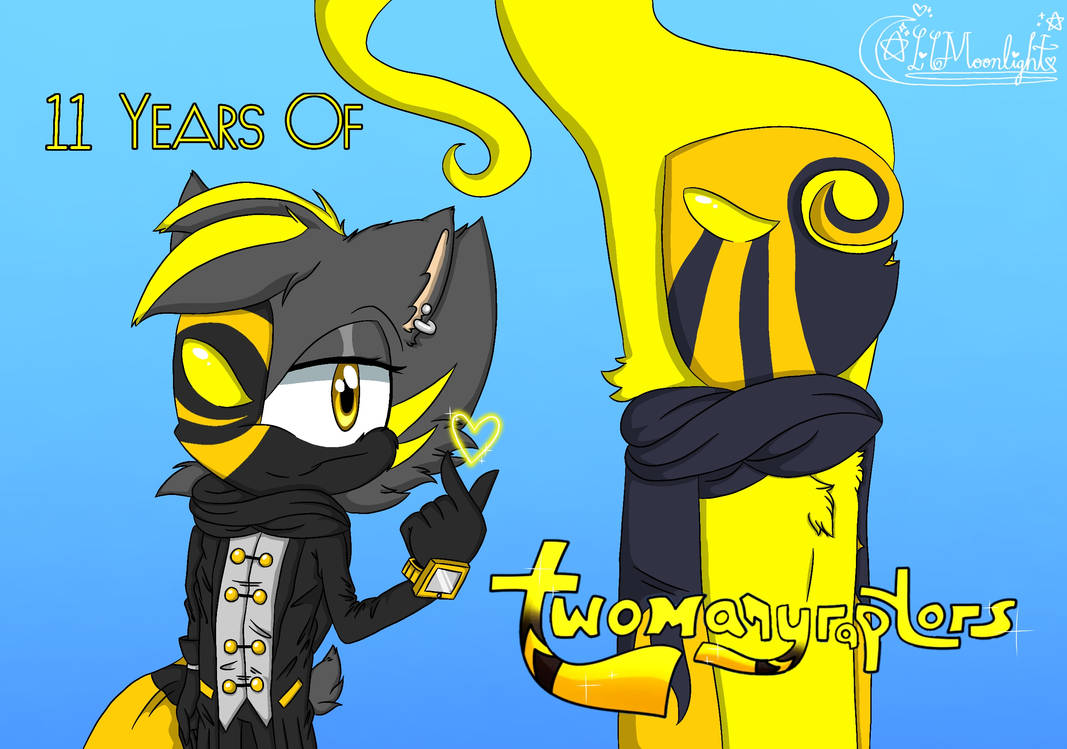 Two Raptors Cute Twomanyraptors 11 Anniversary by LilMoonlight78 on DeviantArt
