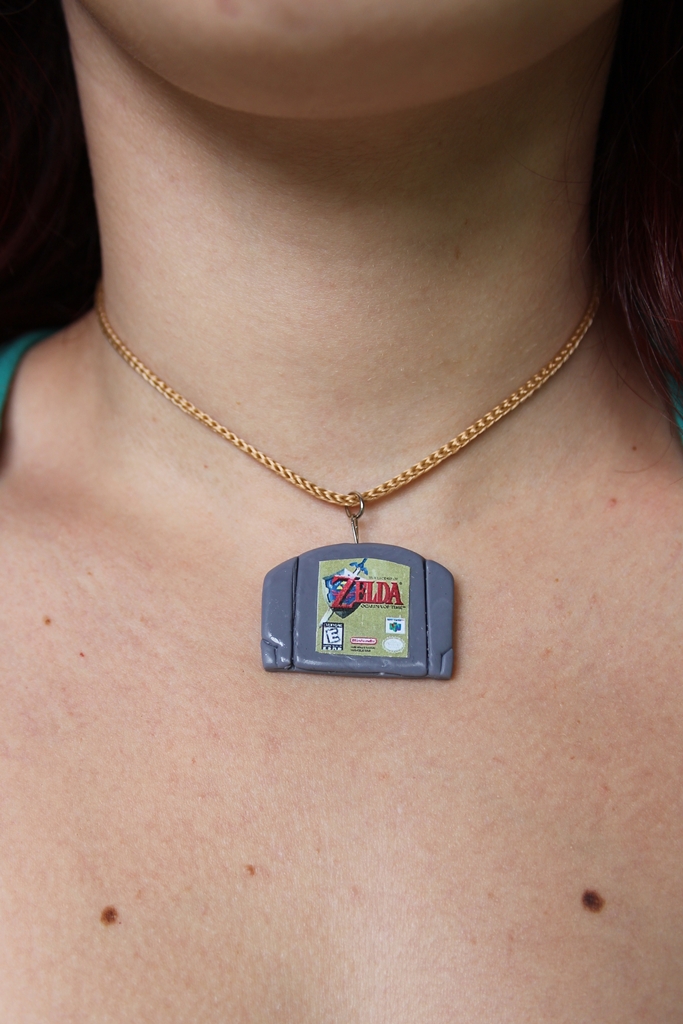 Ocarina of Time cartridge - pendant