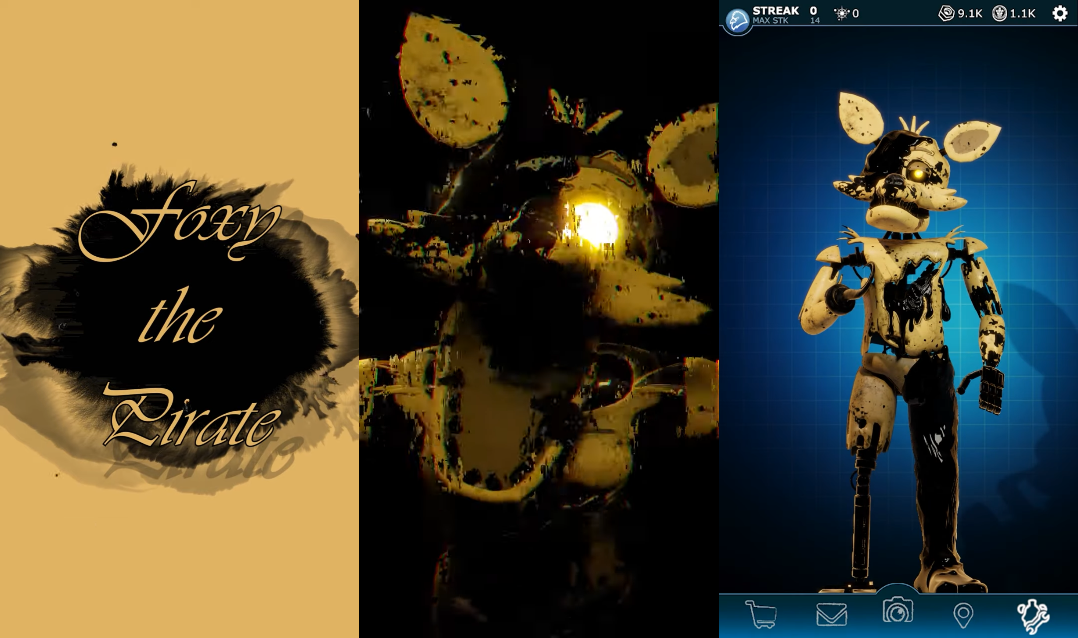 Ink Foxy (Five Nights at Freddy's + Bendy) Minecraft Skin