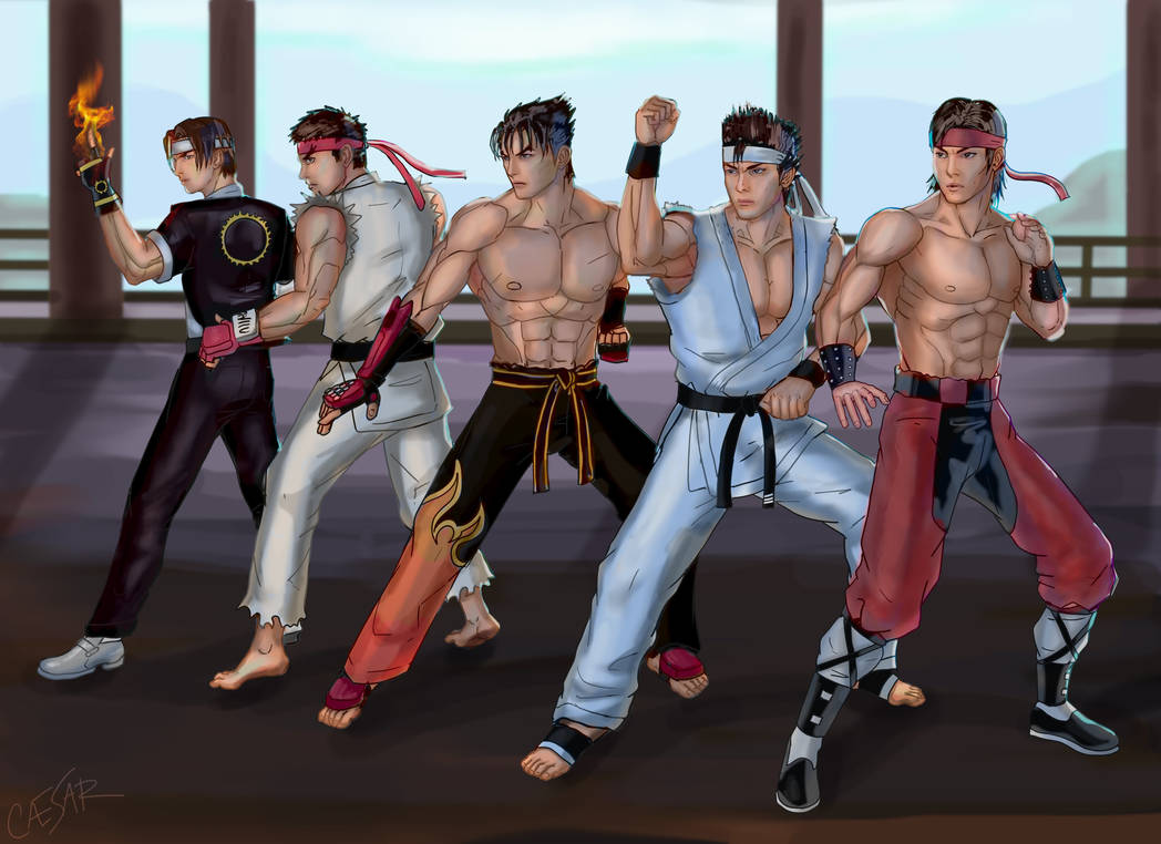 Fighting game protagonists done by CriticalArt64 on DeviantArt