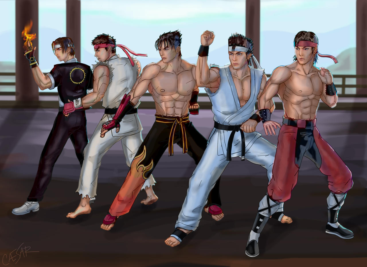 Character Fighting Roles Fighting game protagonists done by CriticalArt64 on DeviantArt