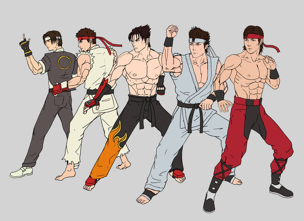 Character Fighting Roles Fighting game protagonists flats by CriticalArt64 on DeviantArt