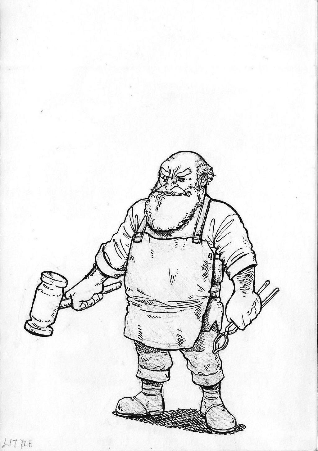 Blacksmith by DrewDraw on DeviantArt