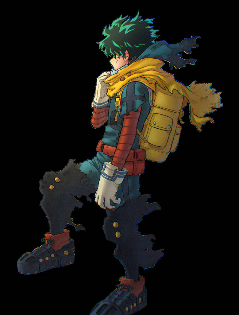 MHA 306 Deku PNG (Colored) by UltraAutismMan on DeviantArt