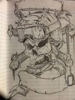 Soldier skull rotated