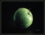 Green apple by Malina-art