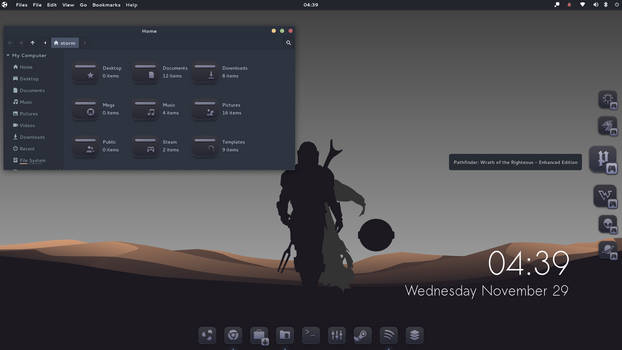 Ubuntu Budgie 23.10 with my Norse Icon Theme