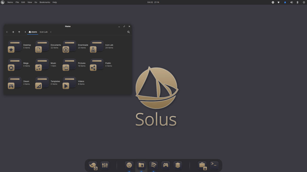 Solus OS (Linux) Desktop setup by SethStorm666 on DeviantArt
