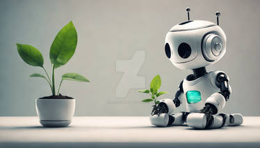 Robotboy and the plant