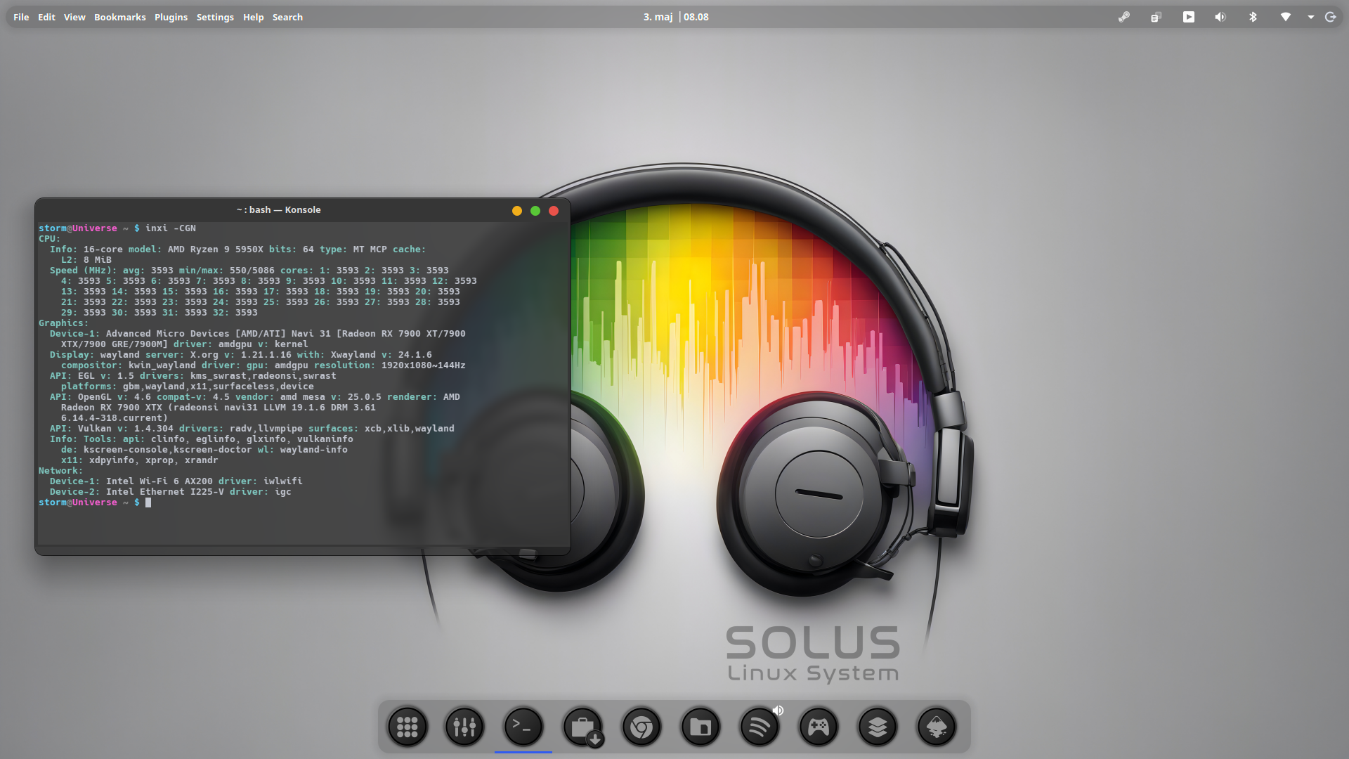 Solus (Linux) - Plasma 6.3.4 by SethStorm666 on DeviantArt
