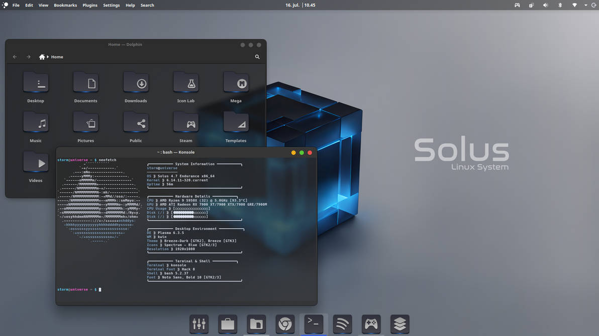Currently Solus Linux - Plasma setup screenshots by SethStorm666 on ...