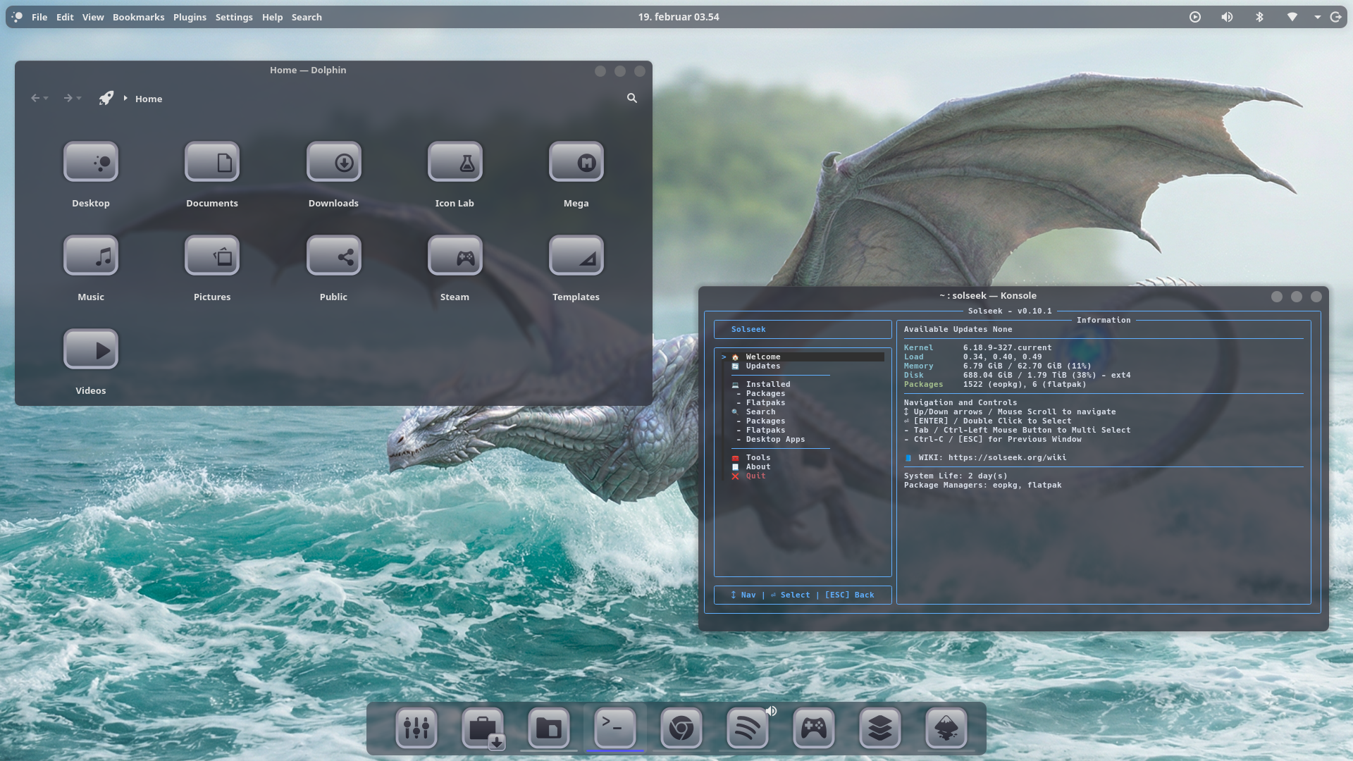 Solstice Launcher Linux Glass icons on Solus Linux - Plasma Edition by SethStorm666 on DeviantArt