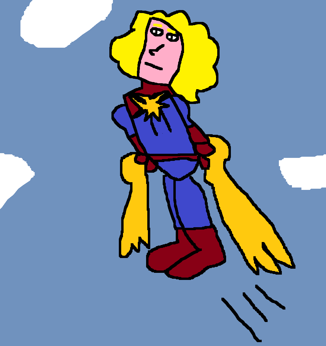 Marvel Flying Hand Captain Marvel - Flying by solidwheel02 on DeviantArt