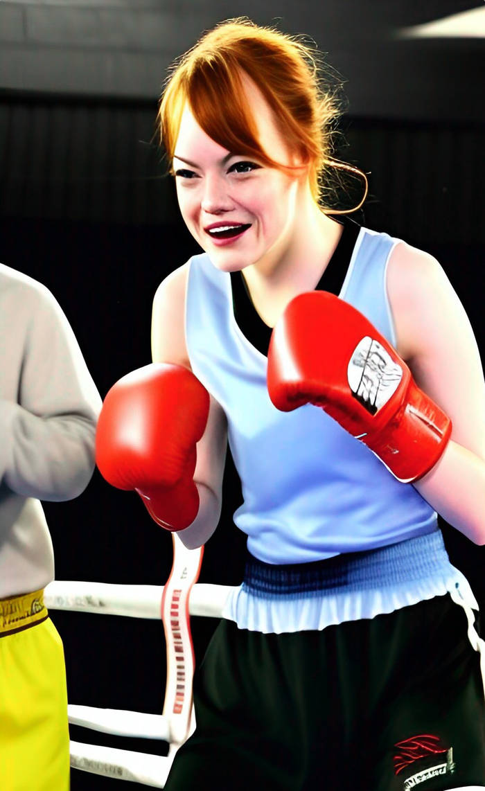 Emma Stone boxing by solidwheel02 on DeviantArt