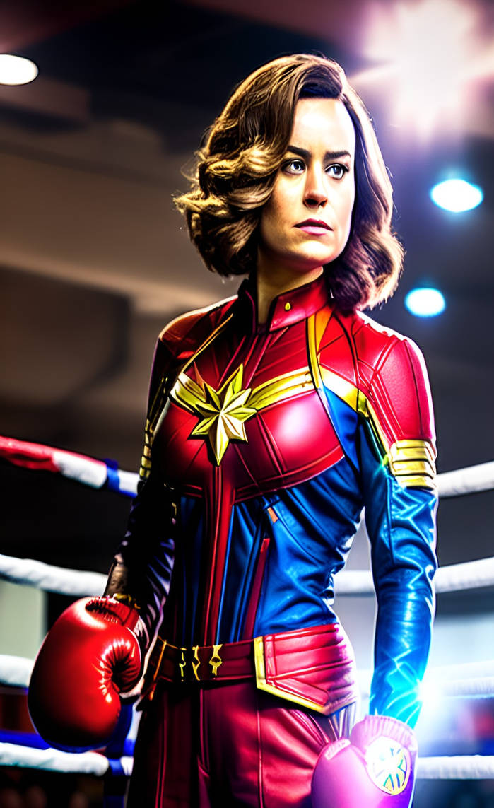 Captain Marvel Boxing by solidwheel02 on DeviantArt