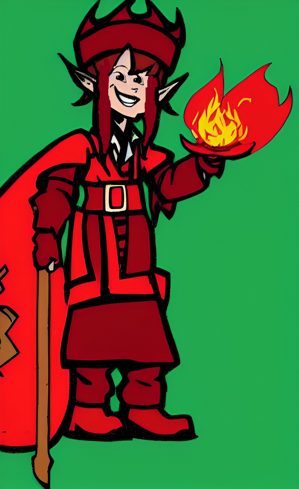 Elf Pyromancer by solidwheel02 on DeviantArt