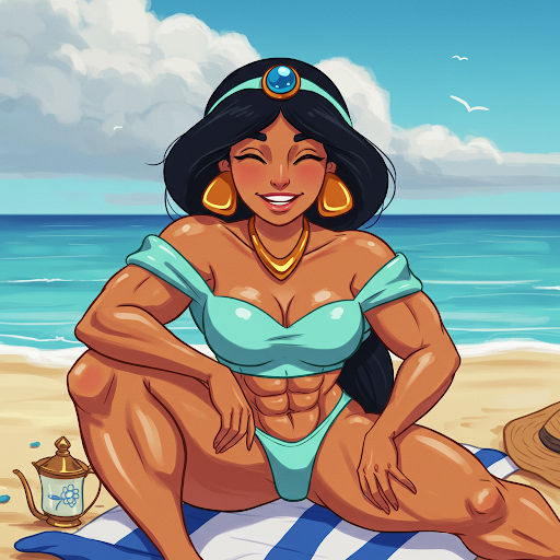 Princess Bodybuilder Bodybuilder - Princess Jasmine by solidwheel02 on DeviantArt