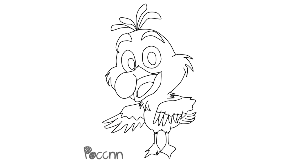 Cute Scuttle to color (The Little Mermaid) by ...