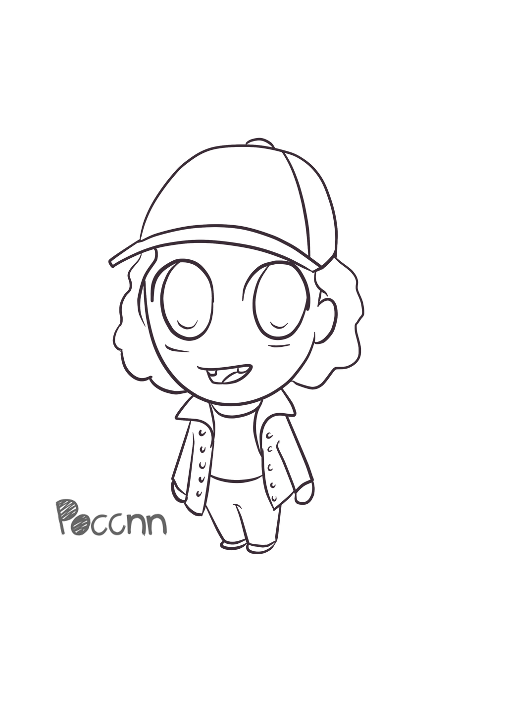 Cute Dustin to color (Stranger Things) by PoccnnIndustries on DeviantArt