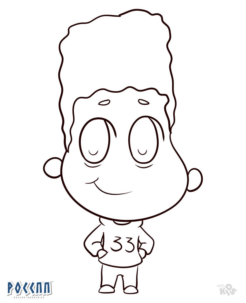 Gerald Chibi Chibi Gerald to color (Hey Arnold!) Lineart by PoccnnIndustries on ...