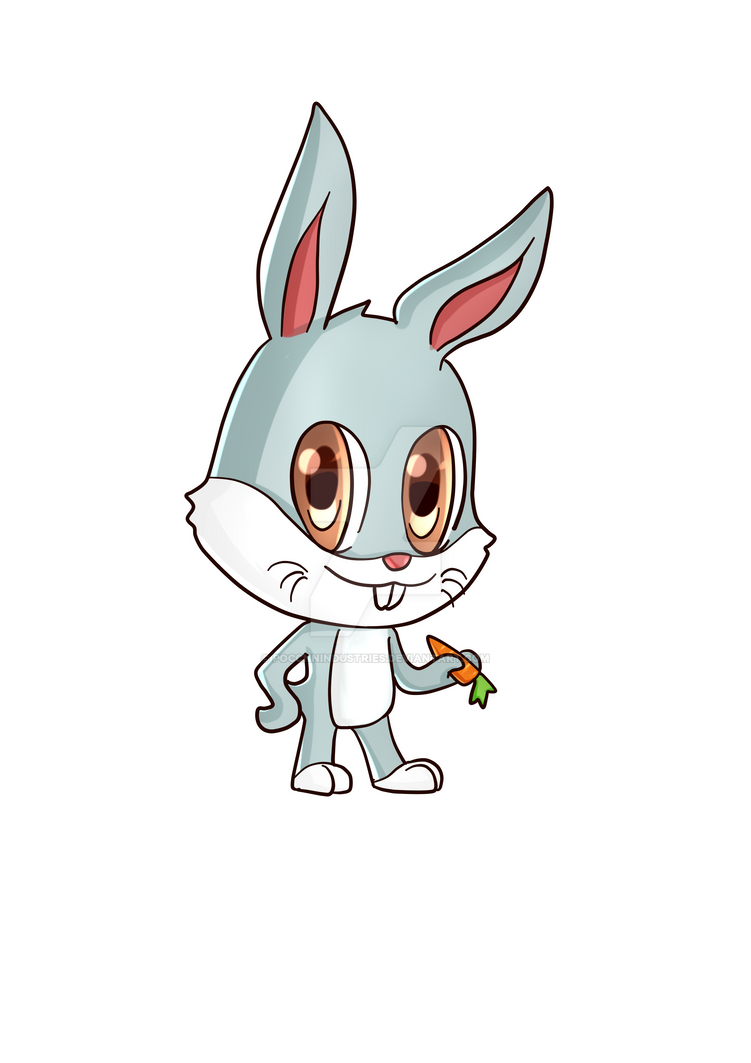 Chibi Bugs Bunny for Print (Looney Tunes) by PoccnnIndustries on DeviantArt