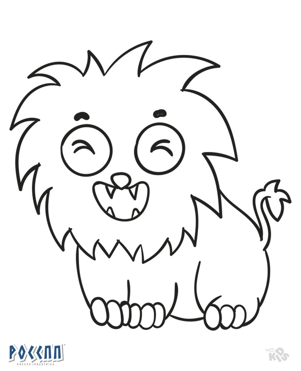 Lion Kawaii to color (Lineart) by PoccnnIndustries on DeviantArt