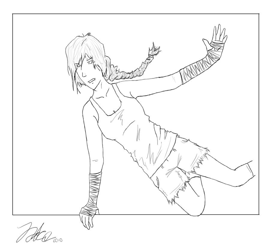 Jumping Out Line Art by Jakedau on DeviantArt