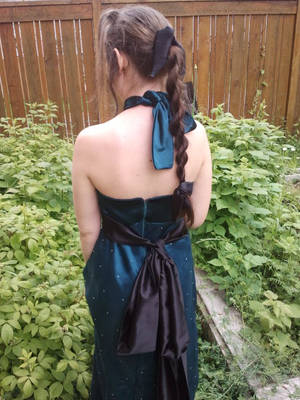 Prom dress back view