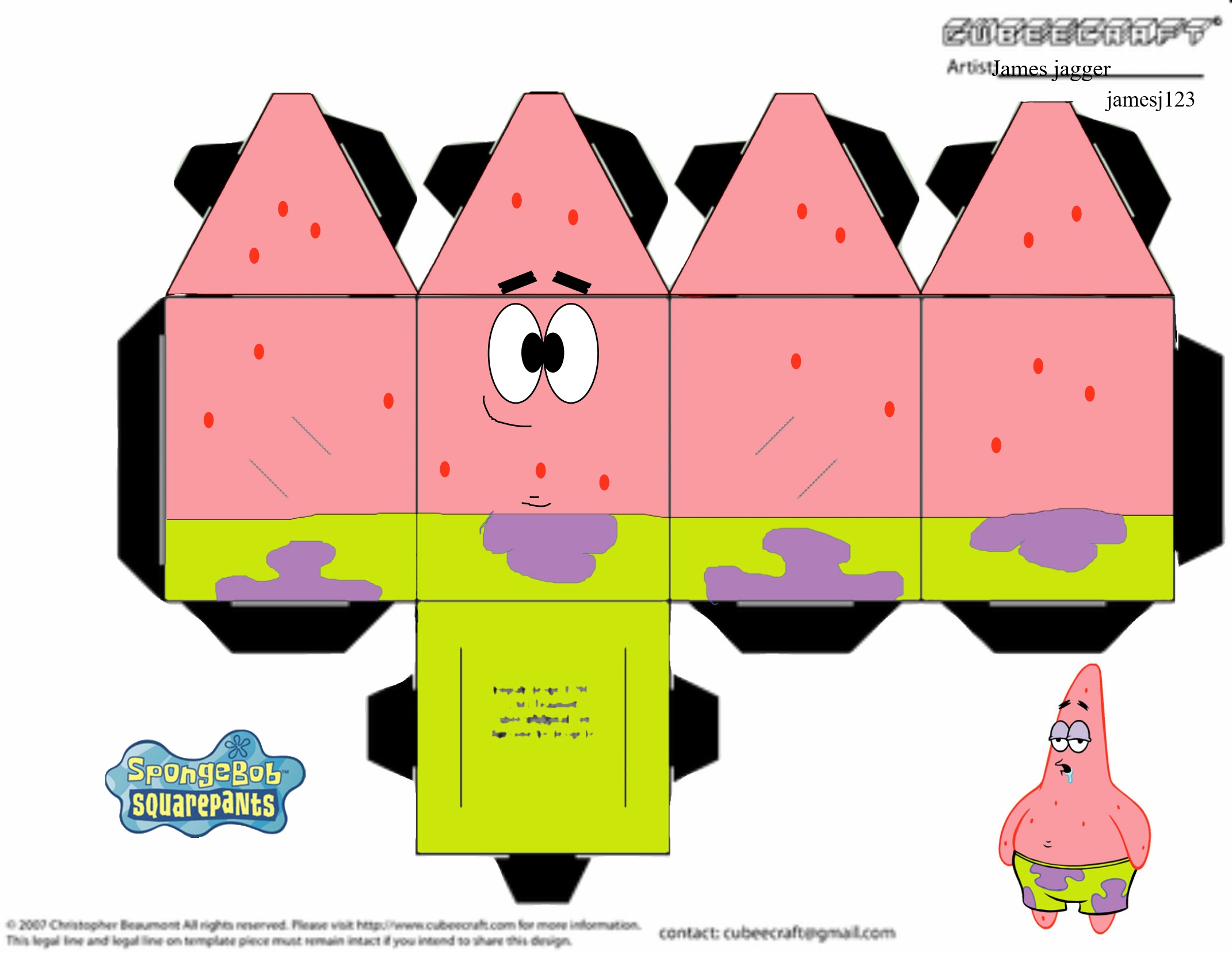 Cube Shape Patrick Patrick Cubeecraft 1 by james-j123 on DeviantArt
