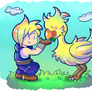 Cloud and Chocobo