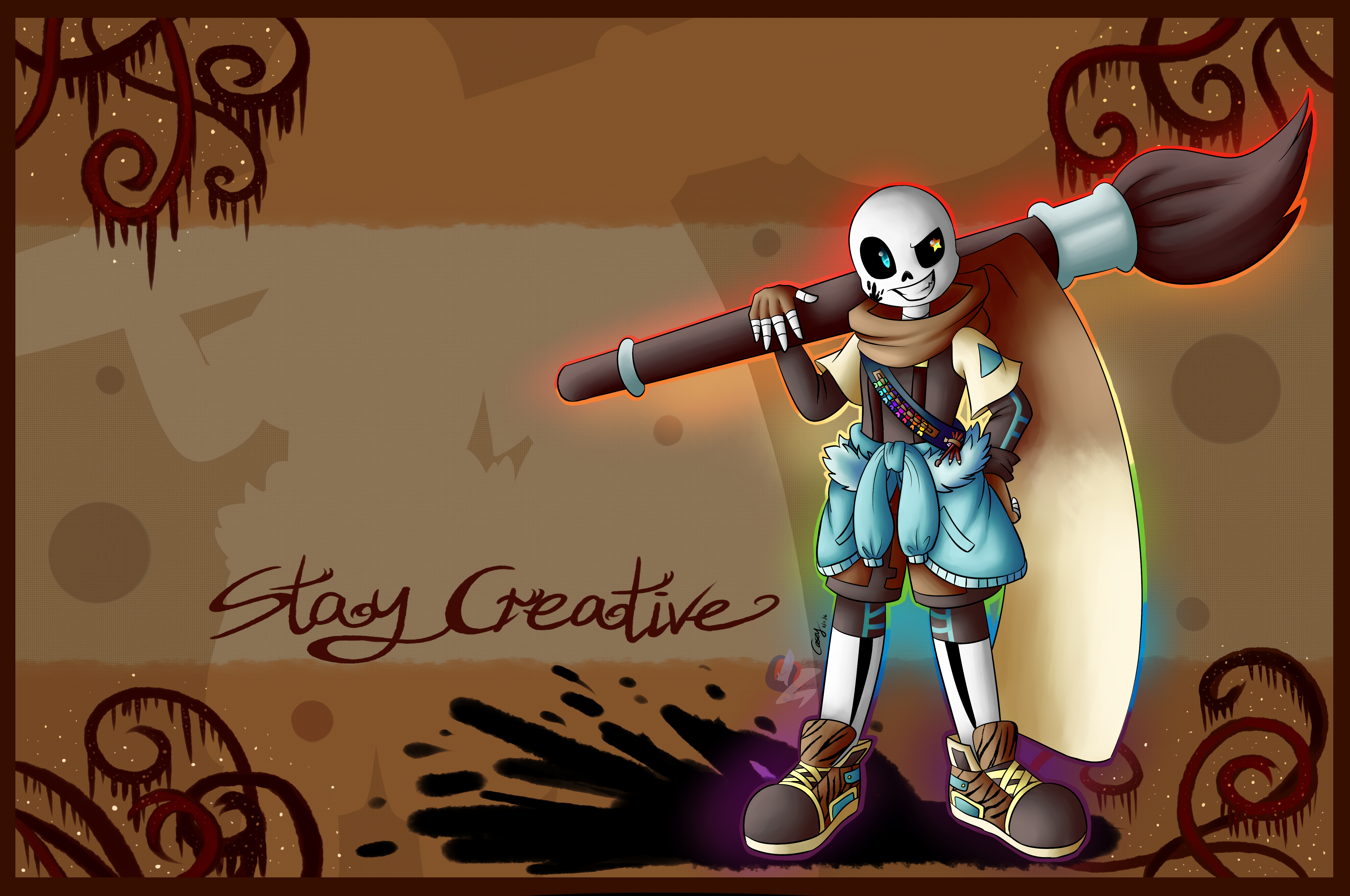 Ink Sans Fight Wallpaper by daviusxcv on DeviantArt