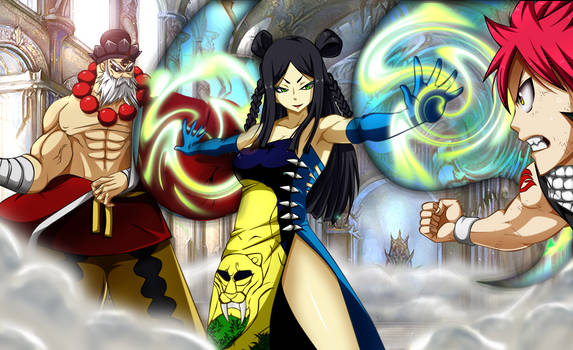 A Dragon, Master and Tigress // Fairy tail 283