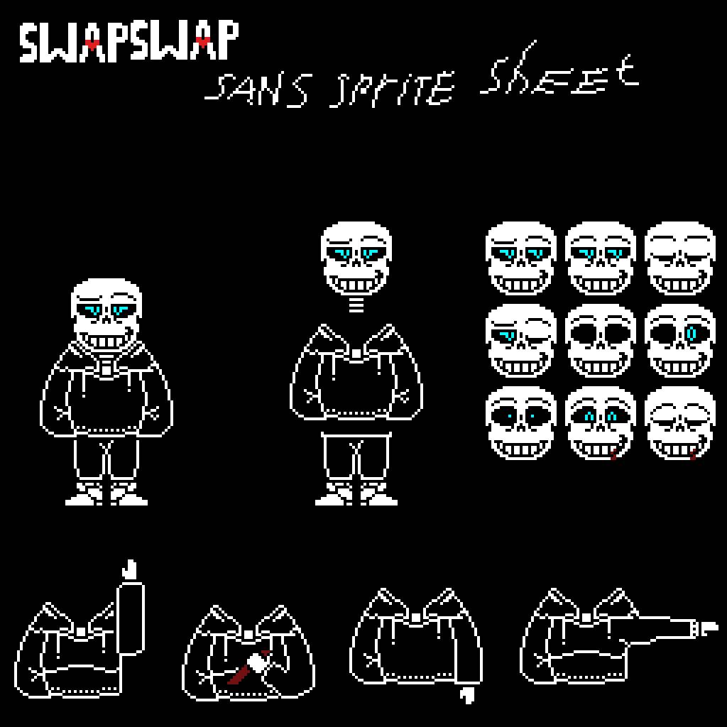 Swapswap!Sans battle sprite : r/Undertale