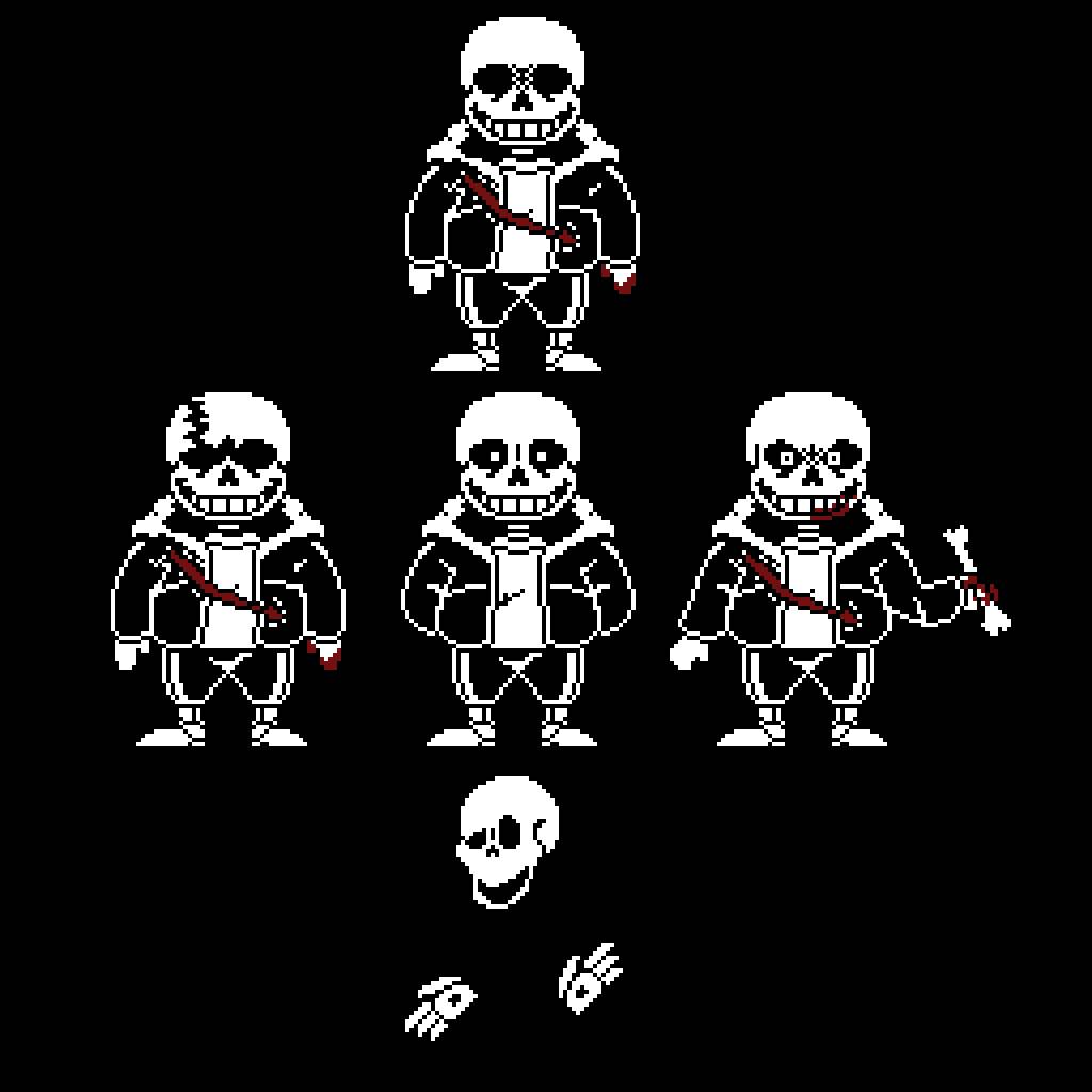 Undertale] Sans Battle Spritesheet by GrabThatBread on DeviantArt