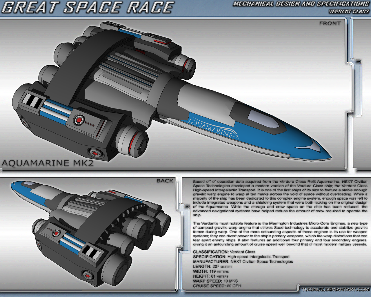 Great Space Race - Aquamarine Mk. 2