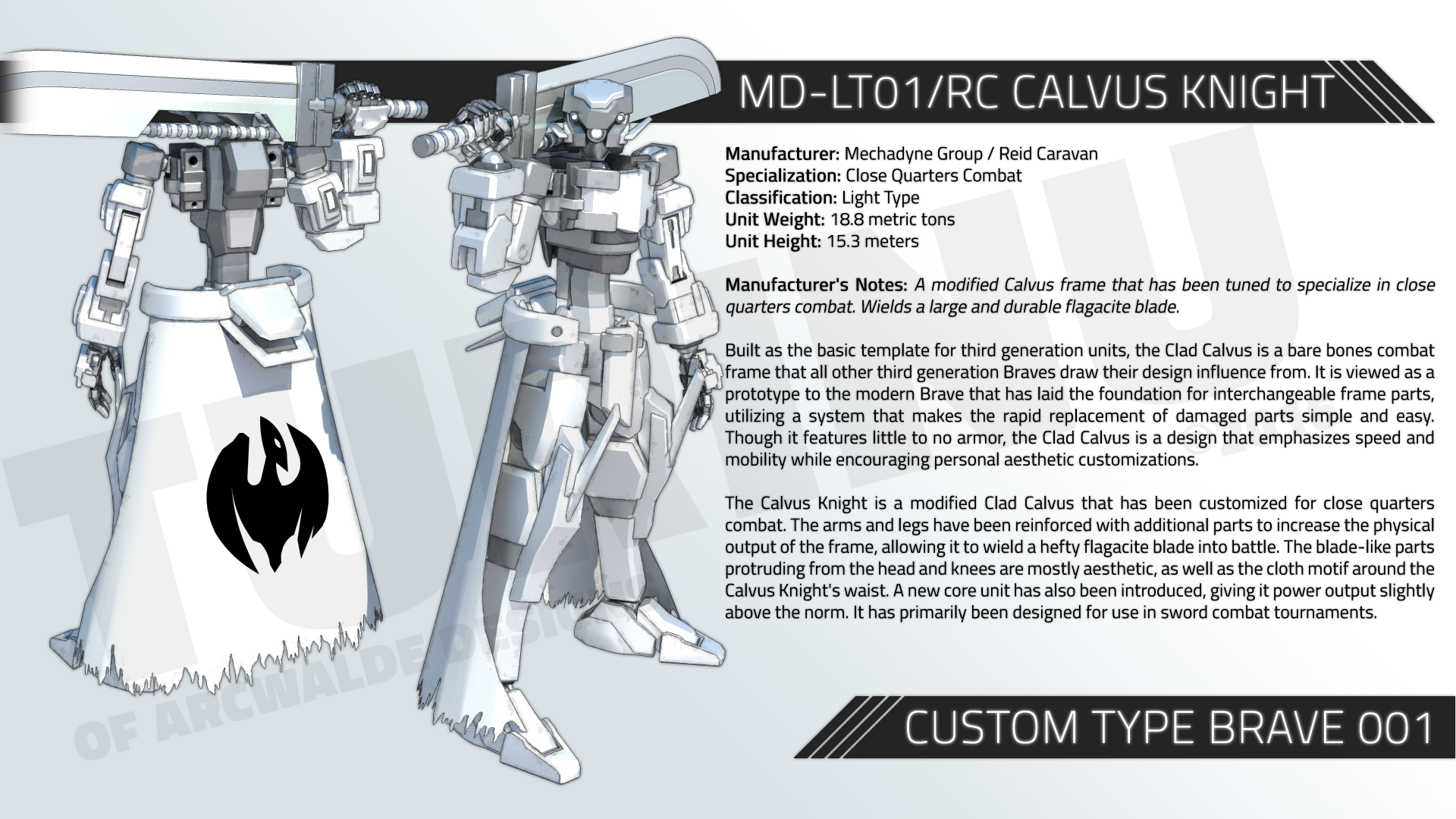 MD-LT01/RC CALVUS KNIGHT