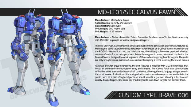 MD-LT01/SEC CALVUS PAWN