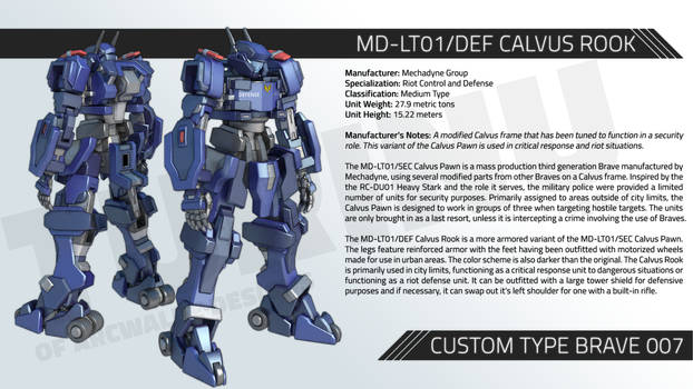 MD-LT01/DEF CALVUS ROOK
