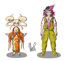 Hiyoko and Kazuichi - Antagonists - OG color