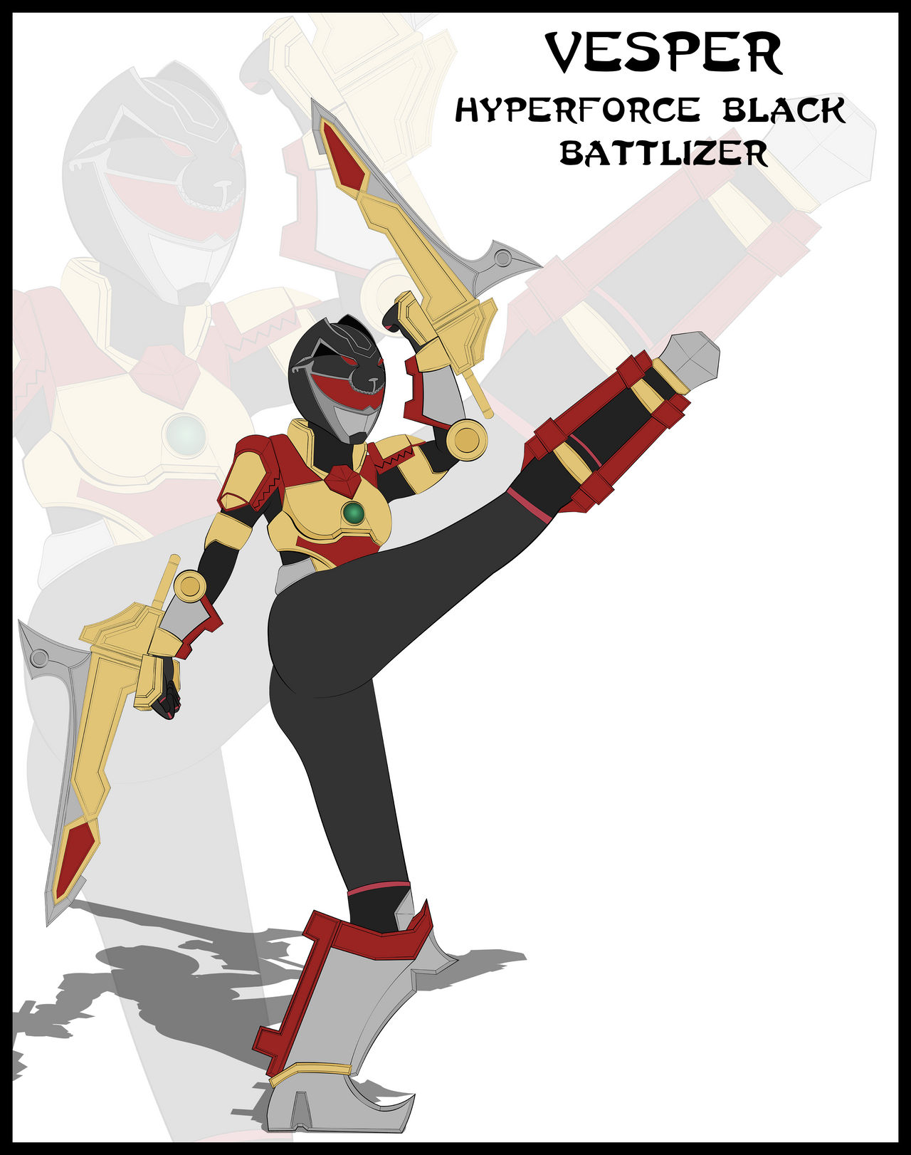 (Fan Art) Vesper Hyperforce Black Battlizer by CarnivalRanger on DeviantArt