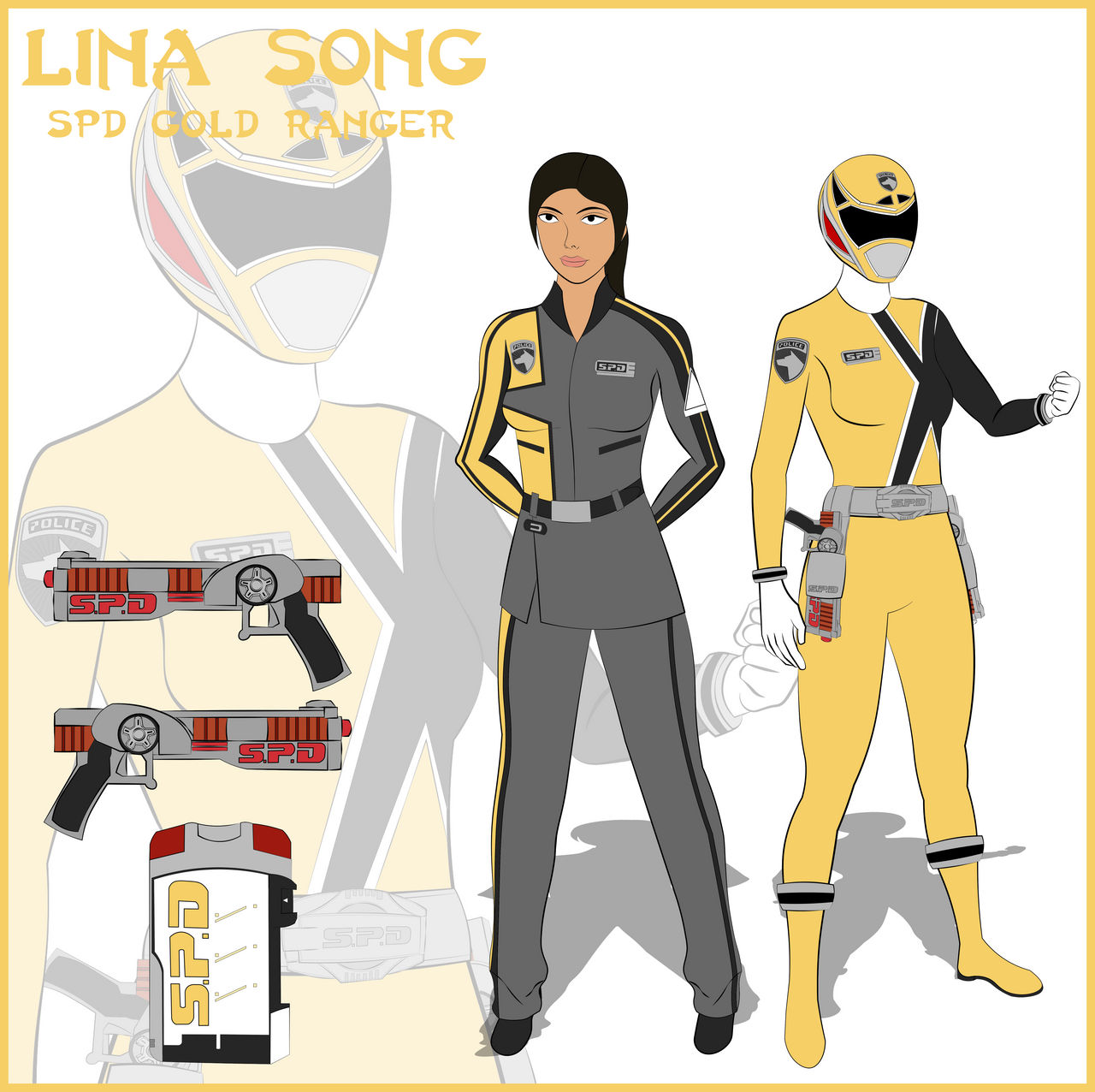 (Fan Art) Lina Song SPD Gold Ranger by CarnivalRanger on DeviantArt