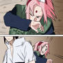 Sasuke protects Sakura