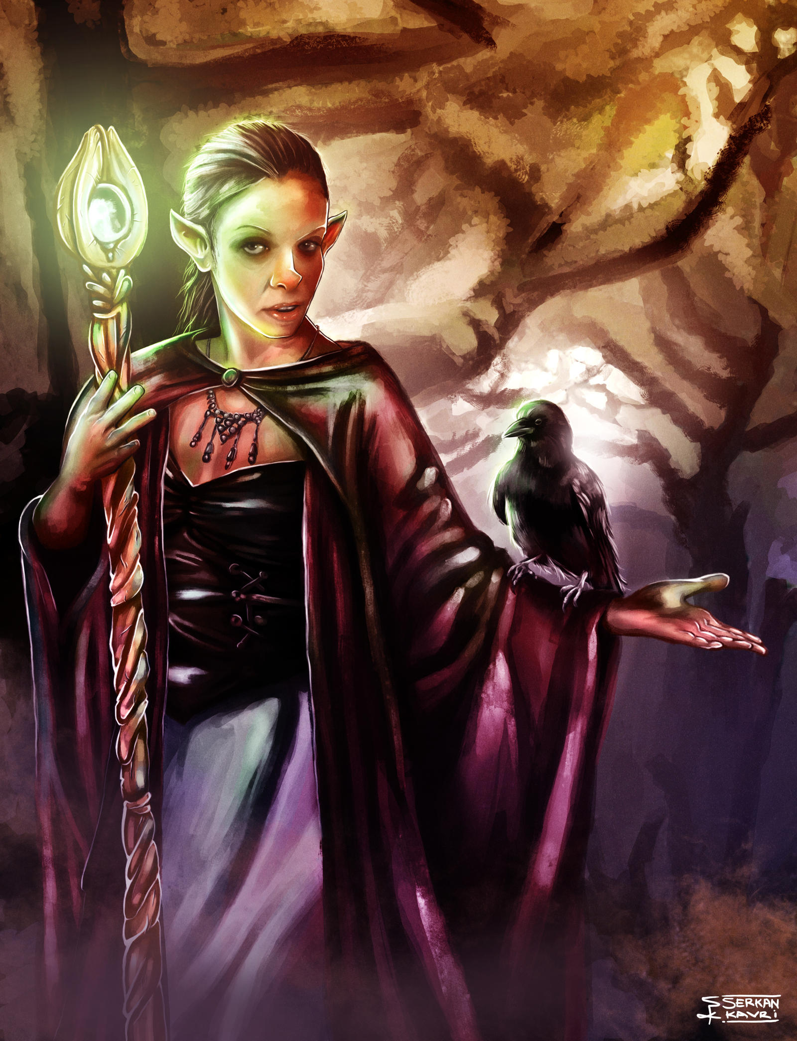 Elven Mage by GrRhH on DeviantArt