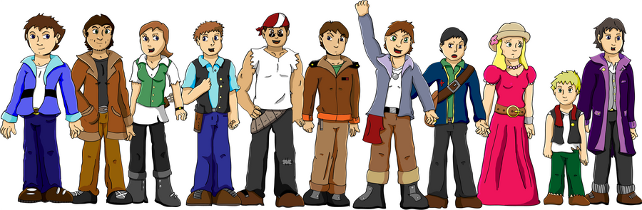 TAA: Character lineup by one-tru-blu