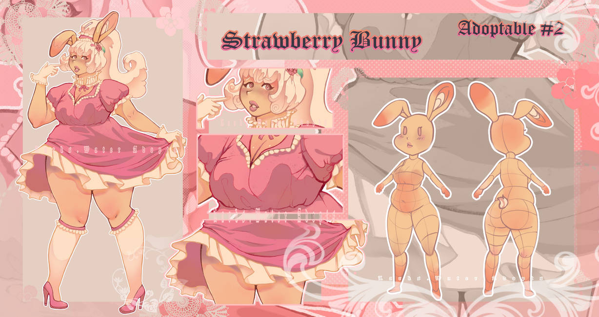 Chubby Stawberry Bunny Sheet