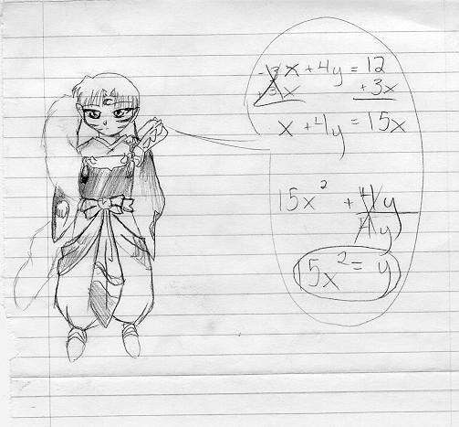 Chibi Math chibi sesshomaru does math by maiabloodydoom on DeviantArt