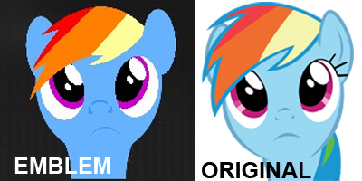 Black Ops 2 Rainbow Dash Emblem (With Comparision)