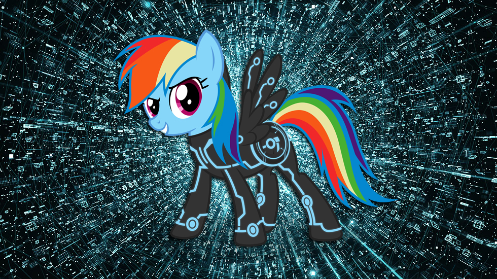 Simple Rainbow Dash Photoshopping 2 :D