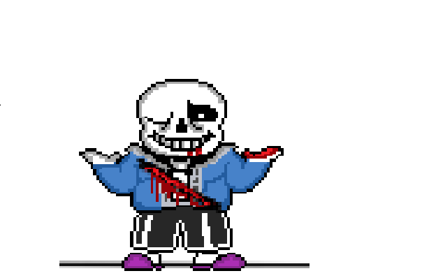 So I added color & shading to Sans' battle sprite : r/Undertale